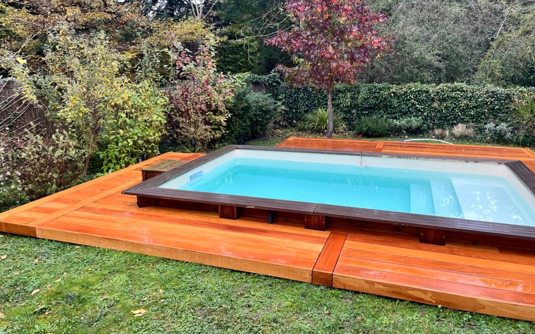 Terrasse en bois exotique à Melun 77000 réalisée par Woodpecker Paysage en Seine-et-Marne