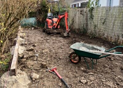 terrassement allée de jardin seine et marne