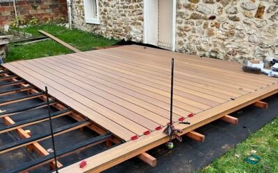 Terrasse en bois composite en Seine-et-Marne (77) : pose premium par Woodpecker Paysage