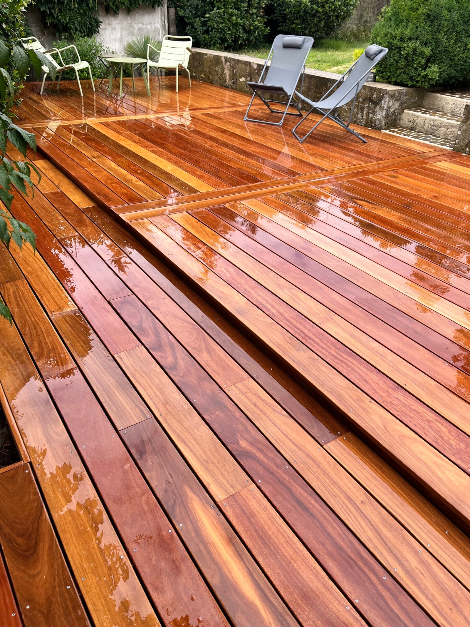 terrasse en bois exotique