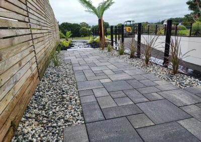 Pose de pavés sur lit de sable en Seine-et-Marne