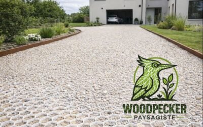 Allée drainante en nid d’abeille en Seine-et-Marne : gravier stabilisé & accès carrossable