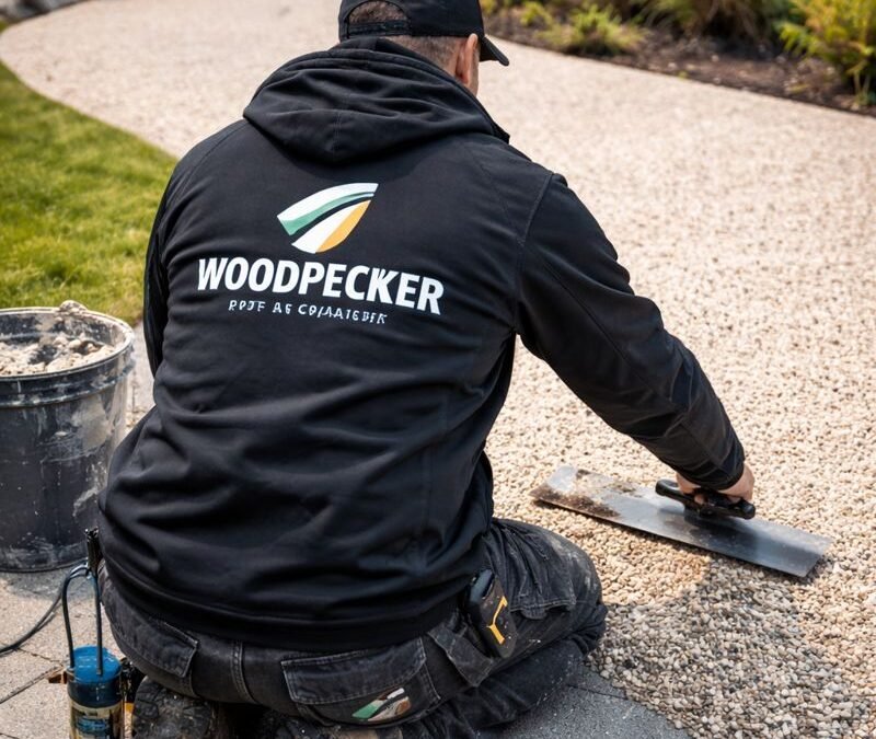 Pose de moquette de pierre en Seine-et-Marne par Woodpecker Paysage sur une allée de jardin haut de gamme