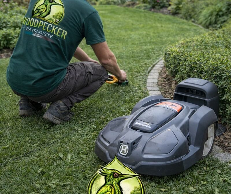 Installation d’un robot tondeuse par un paysagiste en Seine-et-Marne à Coulommiers et Meaux