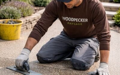 Moquette de pierre extérieure : revêtement drainant haut de gamme pour cours et terrasses
