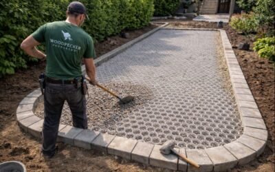 Allée de jardin en nids d’abeilles Seine-et-Marne