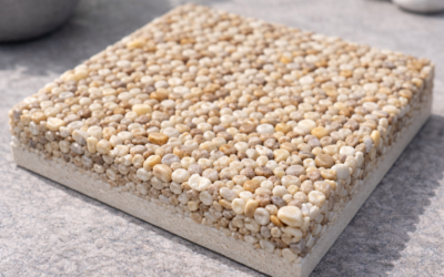 Moquette de pierre à Meaux : terrasse, plage de piscine et allée en résine drainante