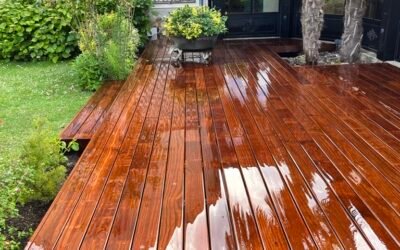 nstallation de Terrasse en Bois Kebony à Bezannes : Le Luxe Écologique