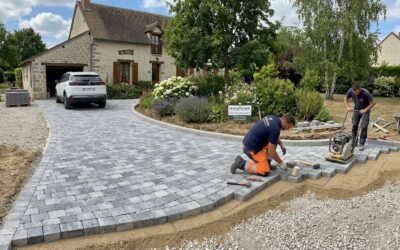Pavés en pierre naturelle à Crécy-la-Chapelle (77580) : cour et allée